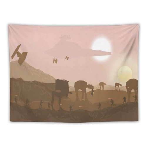 スターウォーズ風のポスターとプリント日没の風景 (13) タペストリー ホーム装飾 アートパネル プリント 壁アート 現代壁掛け 絵画 芸術作品 インテリア30"x40"