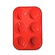 Guardini Juliette-Form 6 Muffins, Red, cm