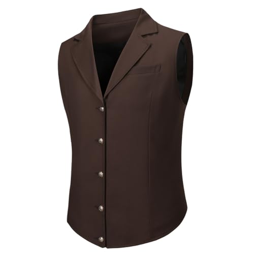 Formal Vest for Men, Slim Fit Business Suit Vest Dress Casual Waistcoat Vest for Wedding Tuxedo Party3