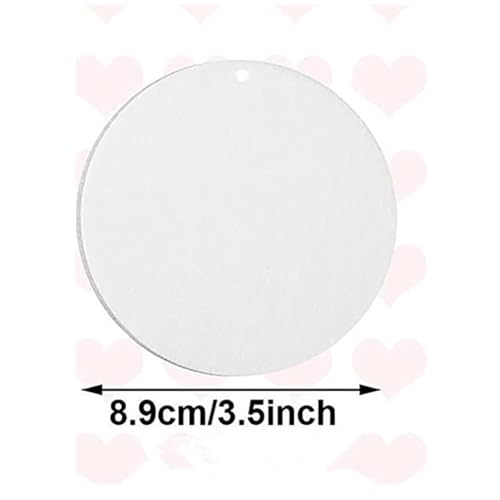 Image of 40 Pcs Felt Car Air Freshener Blanks Sublimation Air Freshener Blank Sheets Car Air Freshener Scent Pads Sublimation Blank Pendants Hanging Ornament Blanks Square and Round