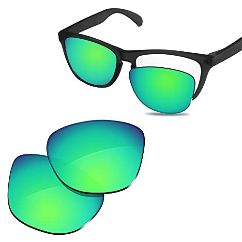 Image of 100% Precise-Fit Replacement Sunglass Lenses Compatible with Oakley Frogskins OO9013 55mm