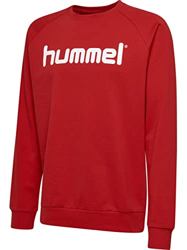 Hummel Herren Sweatshirt HMLGO COTTON LOGO, True Rot, M, 203515-3062