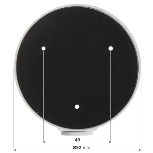 Image of Waterproof Security Camera Mount - Durable ABS Junction Box for Bullet & Dome Cameras.Conceals Cables and installs Easily for Outdoor CCTV. (Heavy Plastic Small Round Camera Box)