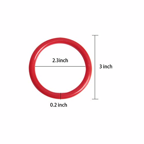 SBYURE 36 Pieces Plastic Toss Rings Toy Cubby Ring Toss Ring-a-Bottle for Kids Ring Toss Game,Speed and Agility Training Games,Speed and Agility Training Games,2.3 inch - Thumbnail 4