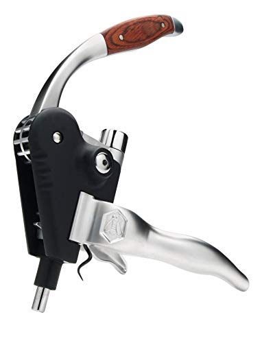 Foto von LAGUIOLE - Korkenzieher mit Cremallière-Hebel - Aluminium und Holz - Mit Ersatzdrehung - Geschenkbox