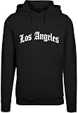 Mister tee Sudadera con Capucha Los Angeles para Hombre, Negro, M
