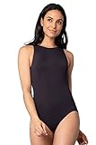 Velvet Rose Women’s Sleeveless Halter Neck Bodysuit Black Medium