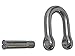 Five Oceans FO2731 Marine Boat Chain D Rigging Dee Shackle with Screw Pin, Stainless Steel, 1/2 inches FO-2731