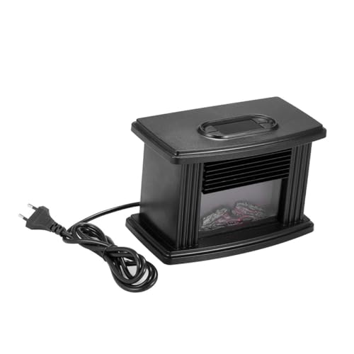 Cabilock Estufa Eléctrica Vertical con Simulación de Realista Calentador de Diseño Antiguo Función de Prevención de Sobrecalentamiento para Apartamentos