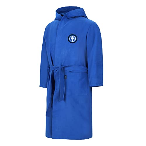 Inter, Accappatoio in Microfibra I001 Unisex-Bambini e Ragazzi,...