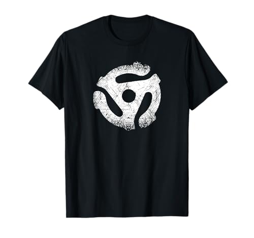 45 RPM adapter Turntable vintage Record Tee T-Shirt