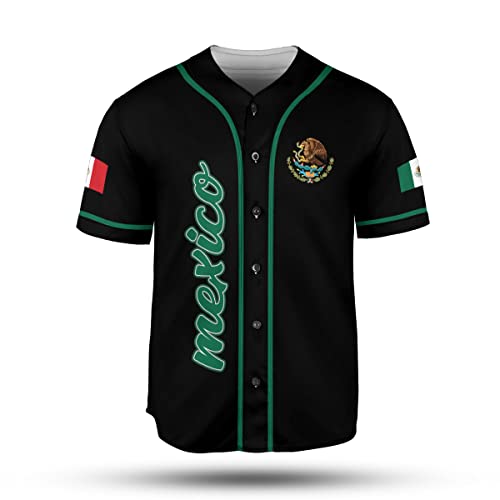 Camiseta personalizada México para hombre y mujer, Jersey de fútbol 3D de México, camiseta mexicana miniatura 2