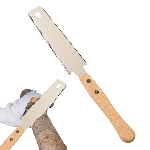 Sierra de tracción japonesa, sierra a ras japonesa - Sierra de tracción de doble cara de 5,9 pulgadas - Herramientas de corte de madera japonesas para trabajar madera dura y madera blanda