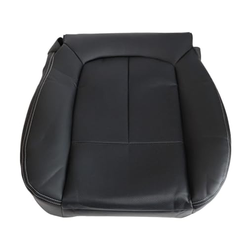 Priprilod Perforated Leather Black Driver Side Bottom Replacement Seat Cover Compatible with Ford F150 Lariat 2009 2010 2011 2012 2013 2014