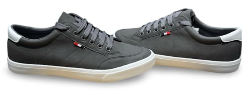 Image of Classic Canvas Sneakers, Casual Lace-Up Shoes with Green Sole, Unisex Fashion Trainers Shoes