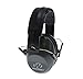 Walker's Unisex Adult's Lightweight Foldable Hearing Protection 22 dB Noise Reduction Pro Low-Profile Folding Passive Earmuffs, Grey