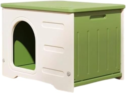 XinYiRich 猫ハウス 外猫ハウス 猫小屋 犬小屋 防水素材の猫小屋 取り外し可能なデザインの猫ハウス 環境に優しい外猫ハウス 屋外 防水 通気性 防寒 雨よけ 無毒無臭 日差しと雨を防 掃除が簡単 (アーチ型です,グリーン)