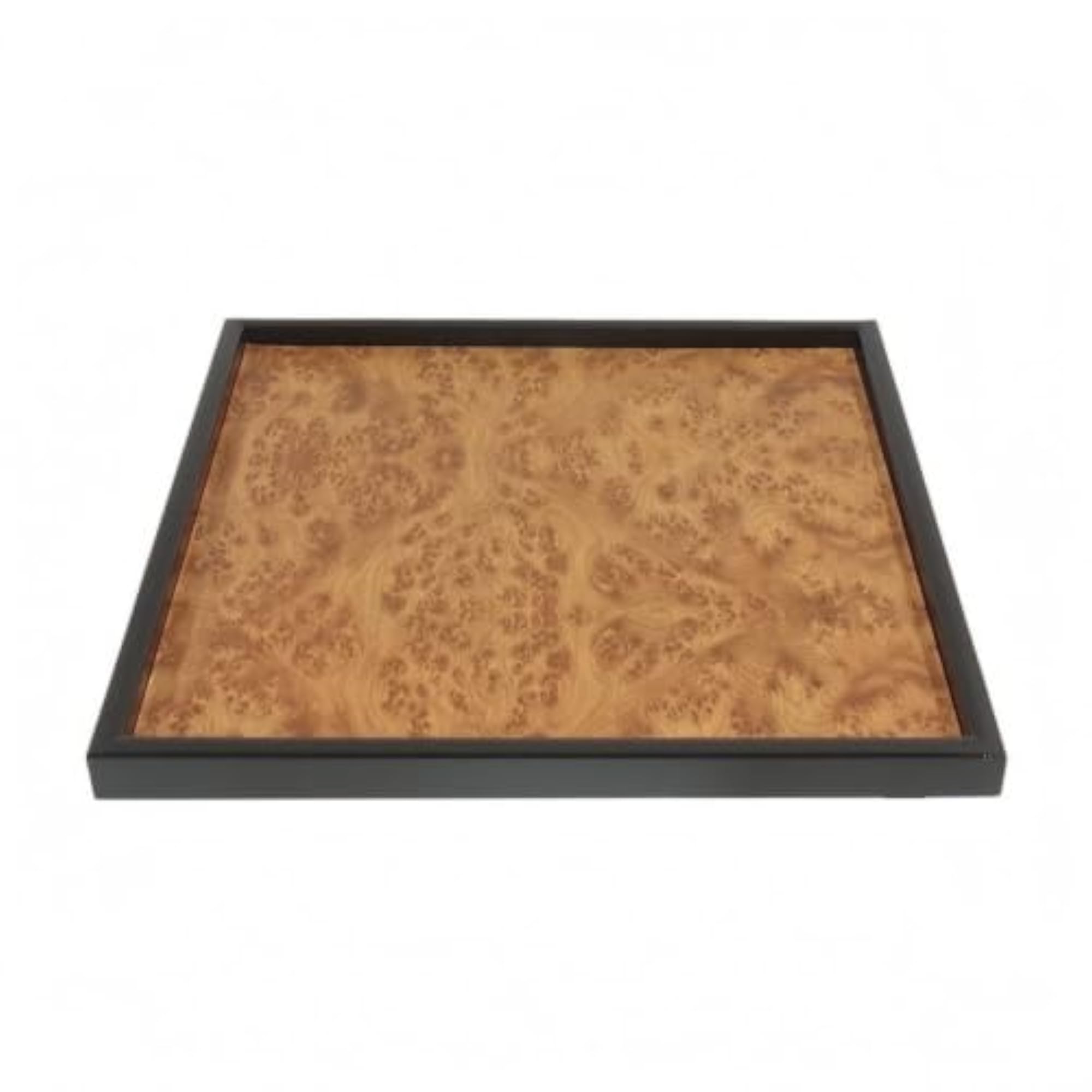 Modern Low-Silhouette Rectangular Wooden Tray
