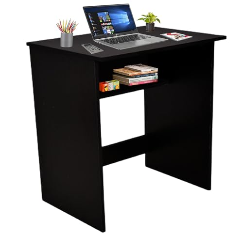Image of Callas Multipurpose Computer Desk | Home /Office Desk | Writing Modern Simple Study Desk | Sturdy Small Desks for Small Spaces | Laptop Table (Engineered Wood | ST-08-Black)