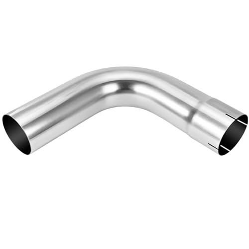 Exhaust 90 Degree Tube 5 OD Exhaust Elbow 90 Degree 5 ID/OD Aluminized Steel 18 each side length