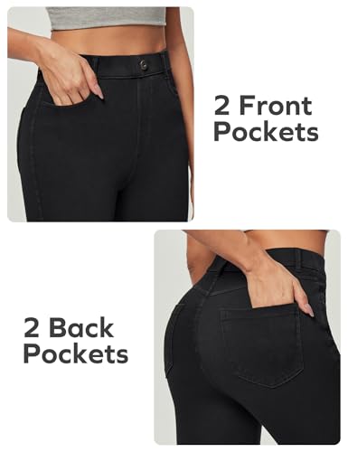Ewedoos Stretchy Skinny Jeans for Women High Waist Tummy Control Jeggings Pull on Jeans Leggings with Pockets Trendy Casual3