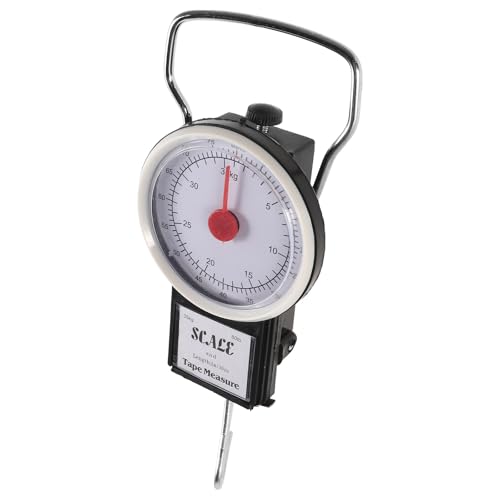OUNONA Báscula y Plástico Medición Material Hierro de 35kg Precisa de Portátil Capacidad Fácil de Transportar para Equipaje para Maletas y Pesca