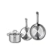 ELO 9501850 - Set di 2 padelle da forno 24 e 28 cm e 1 pentola da 20 cm Elo Profi Citrino, acciaio inox, induzione immagine