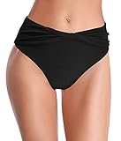 La clásico selección de colores,el diseño de cintura alta permite que la parte inferior del bikini se combine fácilmente con cualquier parte superior del bikini, adecuado para la mayoría de las mujeres.