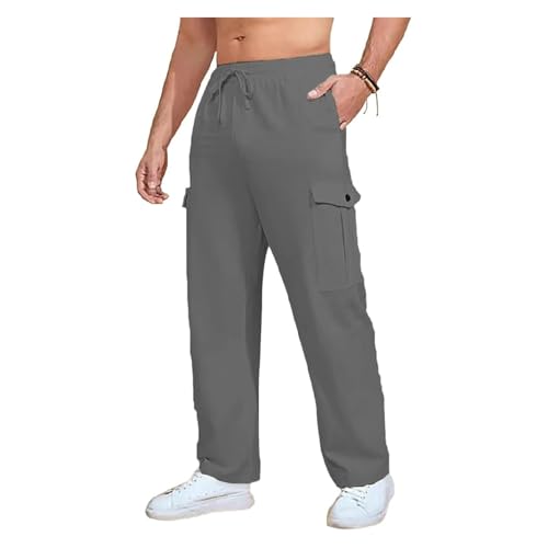 Risacharm Pants for Men, Comforflex - Men's Multi-Pocket Stretch Comfort Outdoor Casual Pants