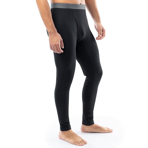 Fruit of the Loom Men's Sueded Jersey Mock Neck Thermal Underwear Base Layer Set4