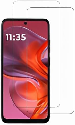 【2枚セット】適用 Motorola Moto G05 ガラスフィルム フィルム 強化ガラス 指紋認証対応  ガラスカバー 極薄 高透過率 耐指紋 撥油性 2.5Dラウンドエッジ加工 硬度9H/高透過率/自動吸着【透明】携帯電話用保護フィルム スクリーン保護専用 適用 Moto G05 ガラスフィルム
