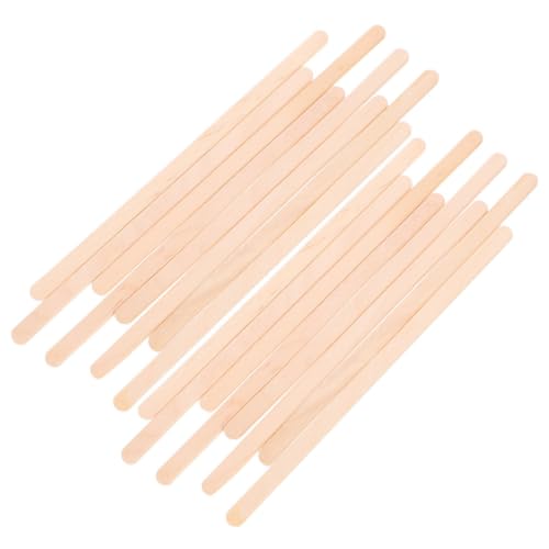 SOLUSTRE 500pcs Wooden Coffee Stirrer Natural Wood Stir Stick for Mixed Drinks Individually Wrapped