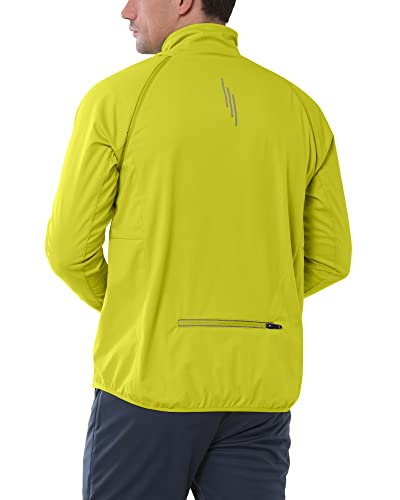 33,000Ft Men's Cycling Jacket Long Sleeve, Waterproof Running Bike Vest Outerwear Reflective Windproof Sleeveless Jacket #TOP5