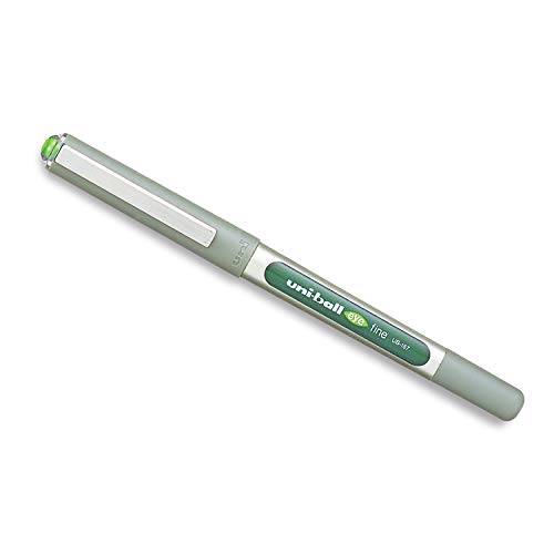 Image of uni-ball Eye UB157 0.7mm Roller Ball Pen | Light Green Ink, Pack of 3