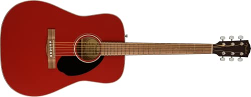 Guitarra acústica Fender FSR CD 60 Dreadnought V3 en cerezo con diapasón de nogal, ideal para principiantes