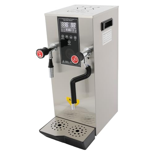 AOWUAEG 2500W Commercial Coffee Maker & Milk Frother 12L
