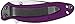 Kershaw Scallion Purple Folding Knife (1620PUR), 2.4 Bead-Blasted 420HC Steel Blade, Anodized Aluminum Handle, SpeedSafe Assisted Open, Flipper, Liner and Tip Lock, Single-Position Pocketclip; 2.5 OZ