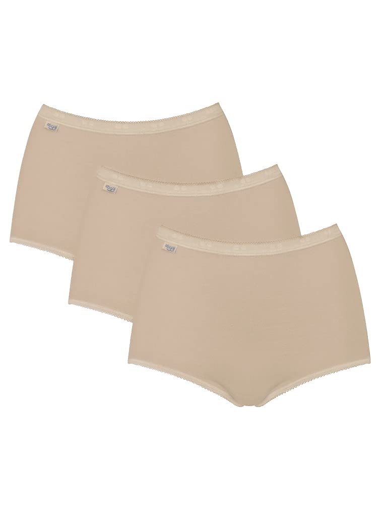 Sloggi Women's Basic+ Maxi 3p Comfort Knickers, Skin, 24 UK