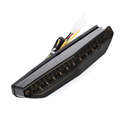 Feu arrière à LED intégré pour Kawasaki ZX-6R 2007-2008, lentille fumée et clignotants