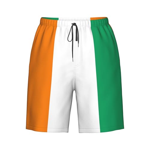 Flag of Ivory Coast Men's Swim Trunks Beach Swimwear Beach Shorts Summer Board Shorts