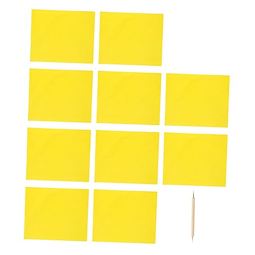 BEBEMOKO 10pcs Cross Stitch Transfer Paper Pad Water-Soluble Carbon Paper for Pattern Making Sewing