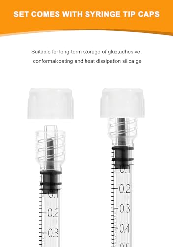 1ml luer lock syringes without needle - syringe with cap sterile individually sealed professional industrial amp personal home care 50 pack
