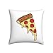 CBIUICLTD Poszewka na poduszkę do pizzy 50 cm x 50 cm, miękkie kwadratowe poszewki na poduszki, nowoczesna dekoracyjna poszewka na poduszkę na kanapę sofę do sypialni samochodu