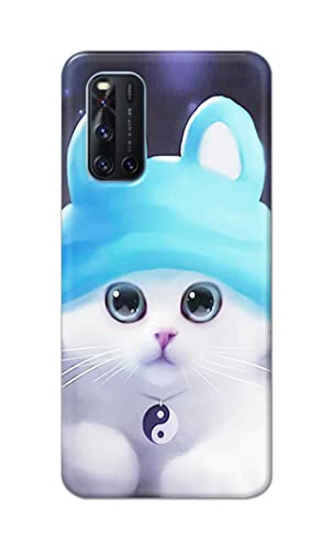 Image of Chinese Cutie Kitten Cat Big Eyes Lovely Girl Ears Hard Back Case Cover for Vivo V19 Back Cover -(J5) VNS2221