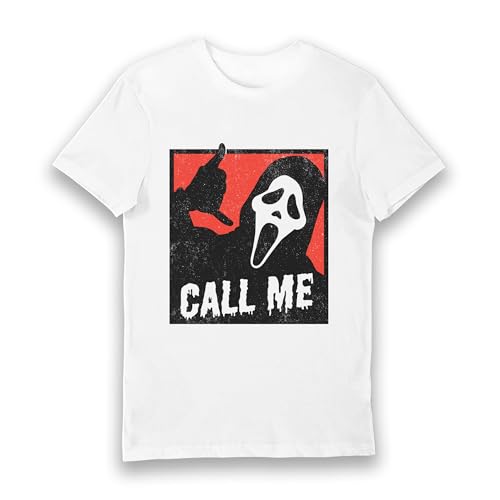 Visage fantôme Call Me vêtement blanc taille L idéal pour vos sorties décontractées