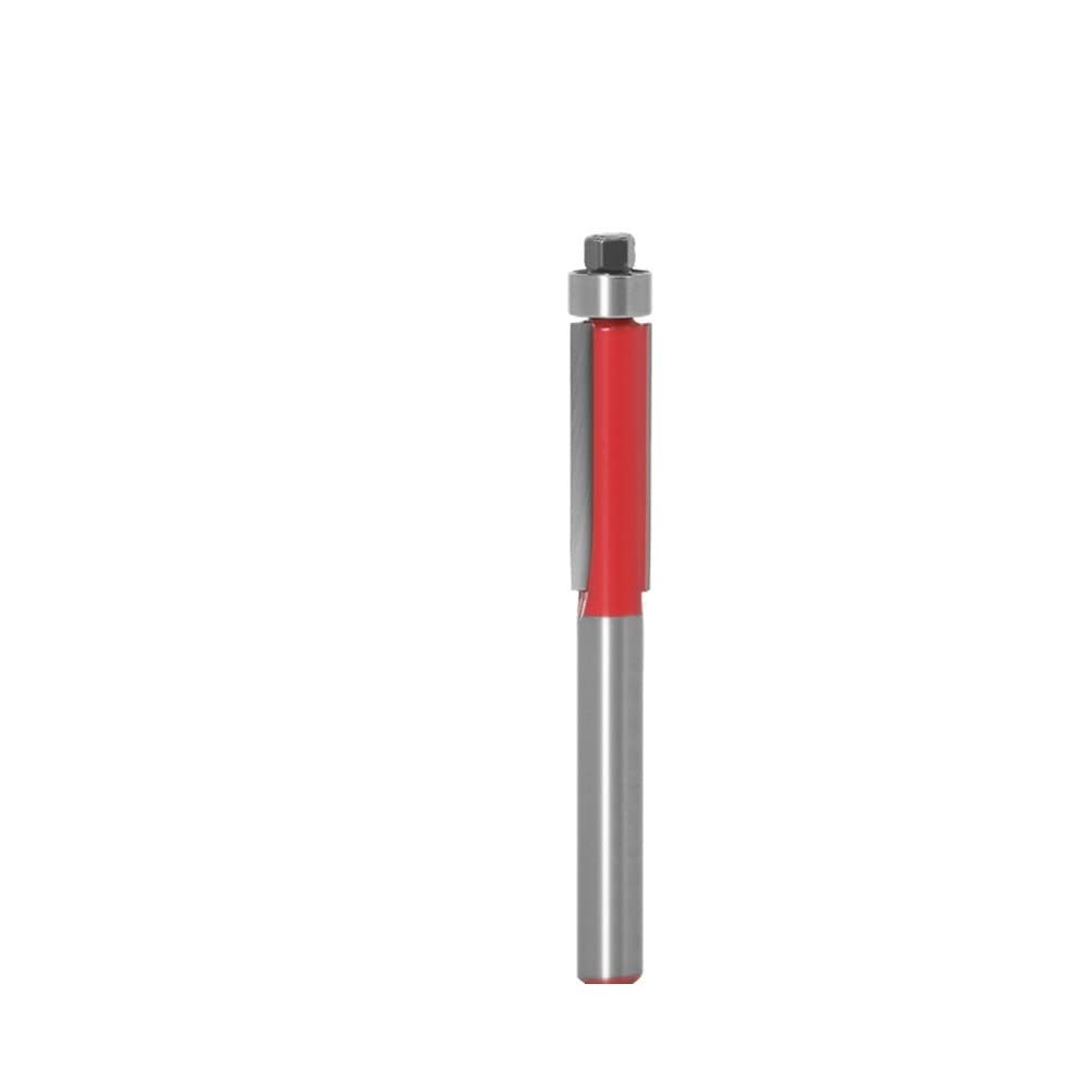 Baorder 4 Pièces Fraises Défonceuse Affleurante 6mm Tige - Set Routeur Bits Avec Roulement Haut Pour Travail Du Bois