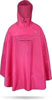 normani Unisex Regenponcho - Wind und Wasserdicht mit Bauchtasche, 3M Reflektoren und seitlichen Eingriffen Pink XXL-3XL – Ansicht 2