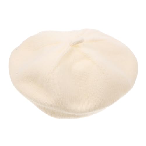 GALPADA Boy Girl Knitted Beret Hat Vintage Stylish Cap for Boys and Girls Warm Casual Headwear for Spring Autumn and Fits Circumference Months Beige