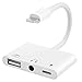 Produktbild USB Kamera Adapter,3 in 1 USB 3.0 OTG Adapter mit Lade Schnittstelle und 3,5 mm Kopfhöreranschluss für Phone Pad,Keine App Erforderlich [Support iOS 9.3-iOS 12] (Weiß)