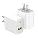 2 Pack USB C Charger Block, Dual Port Type C Wall Charger Fast Charging 20W Power Adapter Cube for iPhone 14/14 Pro/14 Pro Max/14 Plus/13/12/11, XS/XR/X, iPad, Samsung, More